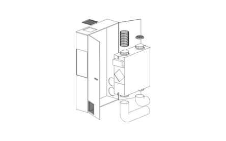 hrv Helty Flow 1000 wall-mounted