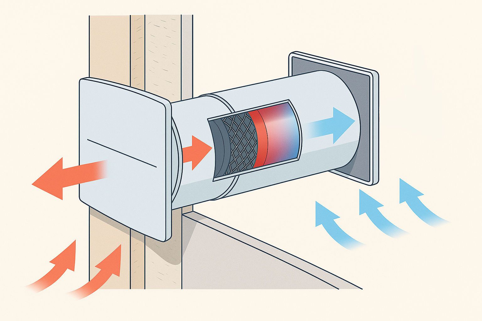 funzionamento vmc push-pull flussi aria