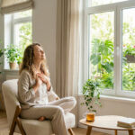 qualità aria indoor e vmc - donna respira sano