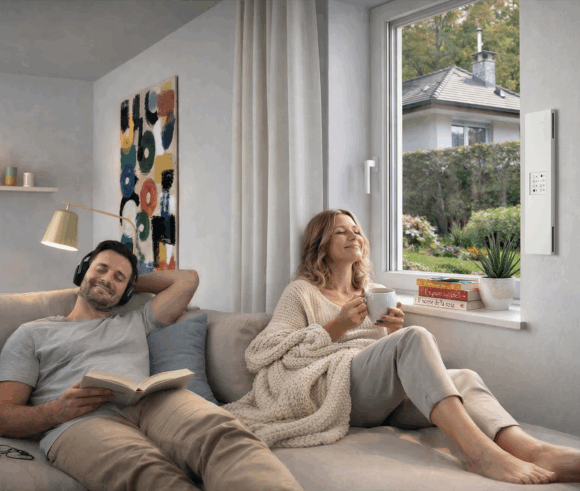 vmc flow30 ambientato salotto con persone