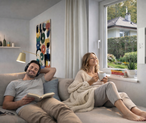 vmc flow30 ambientato salotto con persone