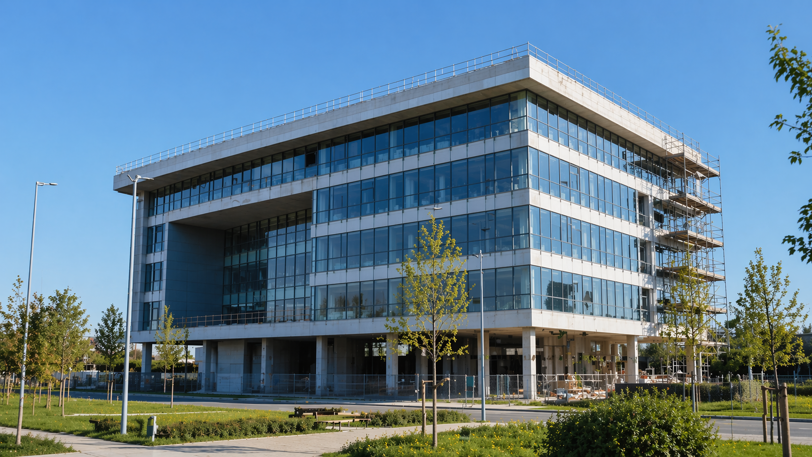 edificio terziario in costruzione