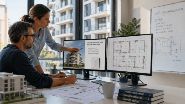 progettazione impianto vmc decentralizzato con uni 16798-1