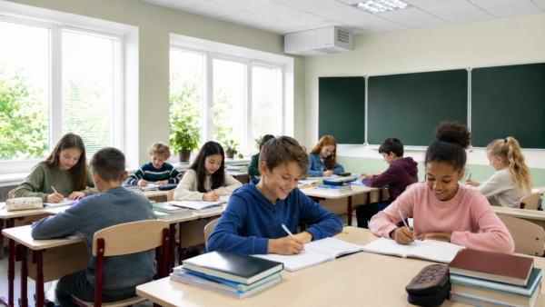 vmc in aula scolastica con studenti