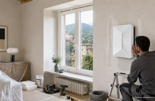 VMC a parete per riqualificazione flow plus