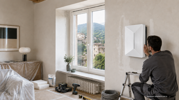 VMC a parete per riqualificazione flow plus