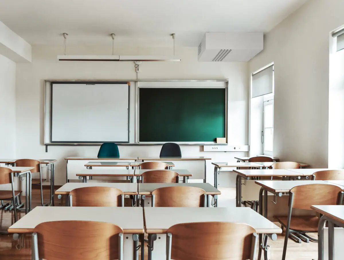 vmc flow800 helty in aula scolastica