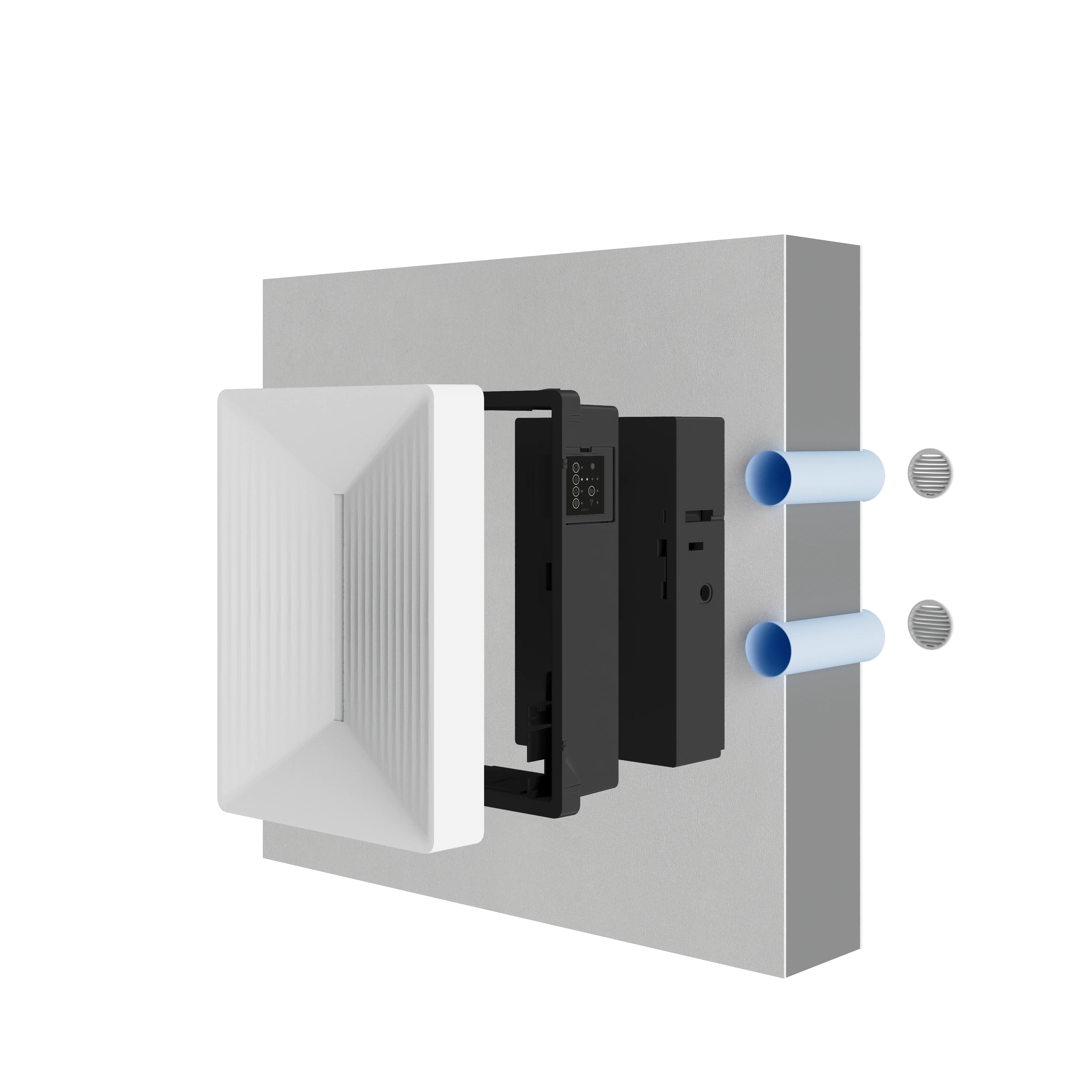 helty wall-mounted hrv installation