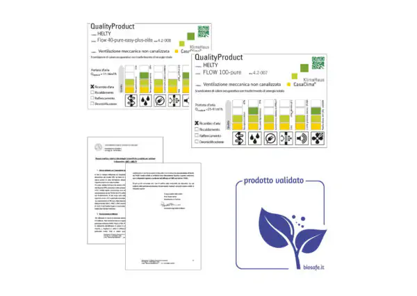 VMC_PARETE_certificazioni_Casaclima_BioSafe_UniMilano