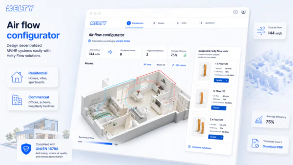 Helty air flow configurator