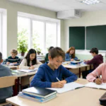 vmc in aula scolastica con studenti