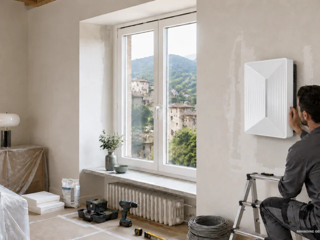 VMC a parete per riqualificazione flow plus